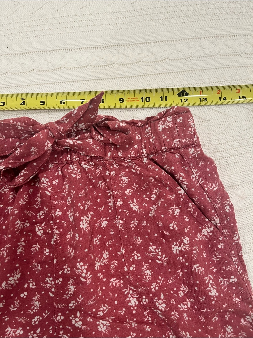 SO Super High Rise Soft Shortie Floral Print Shorts - Small Juniors - Picture 7 of 9